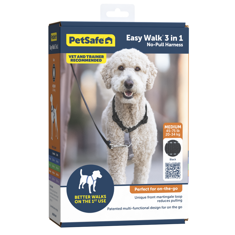 PetSafe® 3 in 1 Harness, Medium, Black