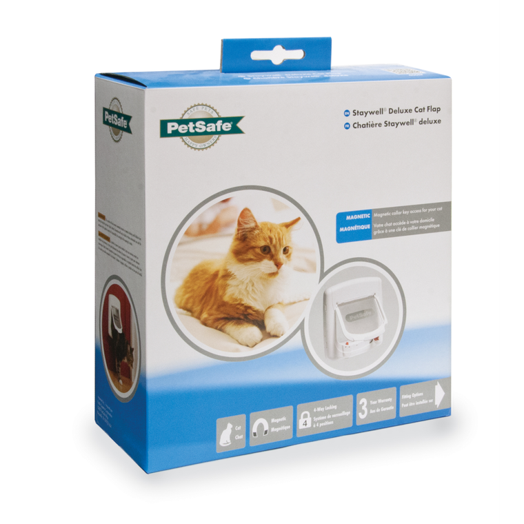 PetSafe® Staywell® Deluxe Magnetic Cat Flap, White