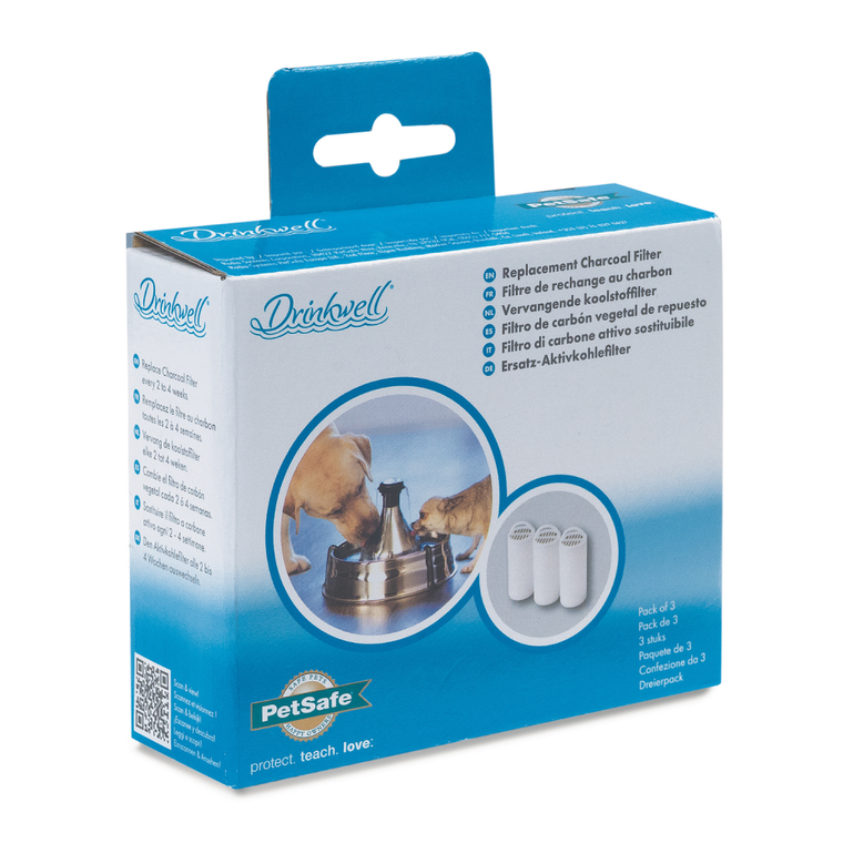 PetSafe® Drinkwell® 360 Pet Fountain Replacement Charcoal Filters, 3-Pack