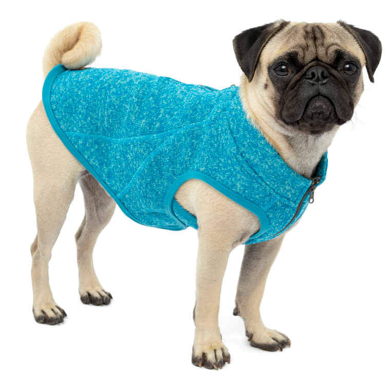 Kurgo Core Sweater, Heather Blue, S