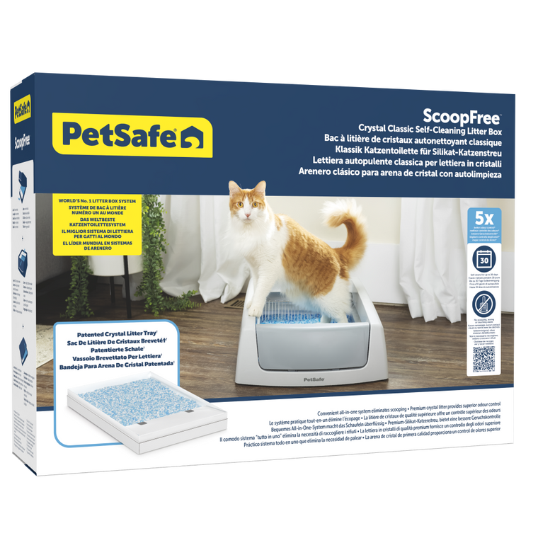 ScoopFree® Crystal Classic Self-Cleaning Litter Box