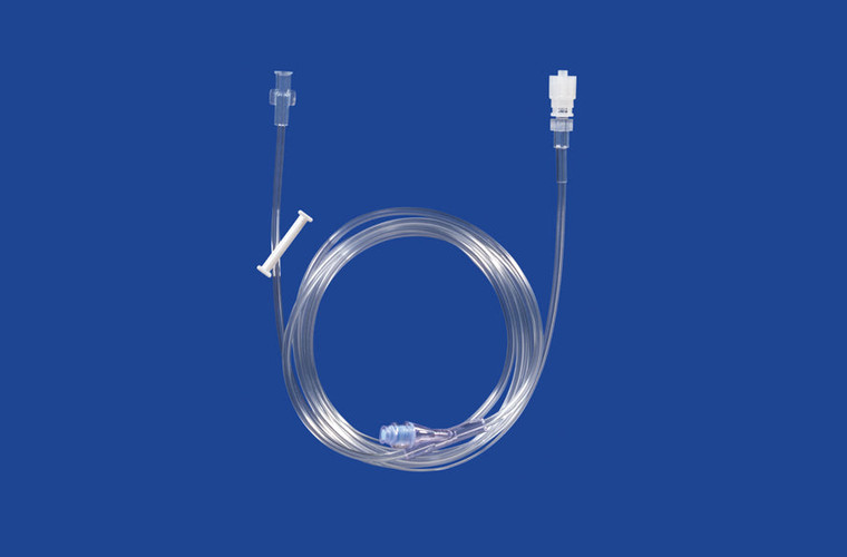 Collection Line - Large Bore - 14Ga X 180cm (72in) With Injection/Sampling Port And 360° Spinner