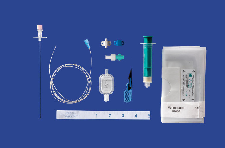 Epidural Pain Management Kit - 20Ga Catheter - 18Ga X 15cm (6in) Tuohy Needle