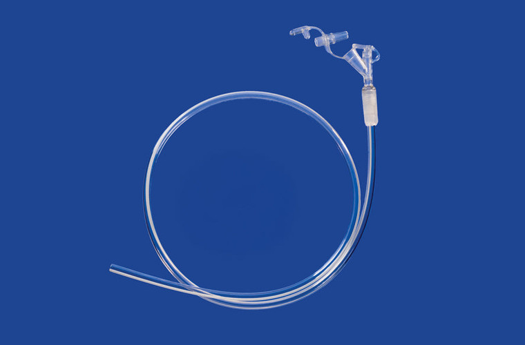 Polyurethane Esophagostomy Feeding Tube (Length Adjustable After Placement) - 10Fr X 75cm (30in)