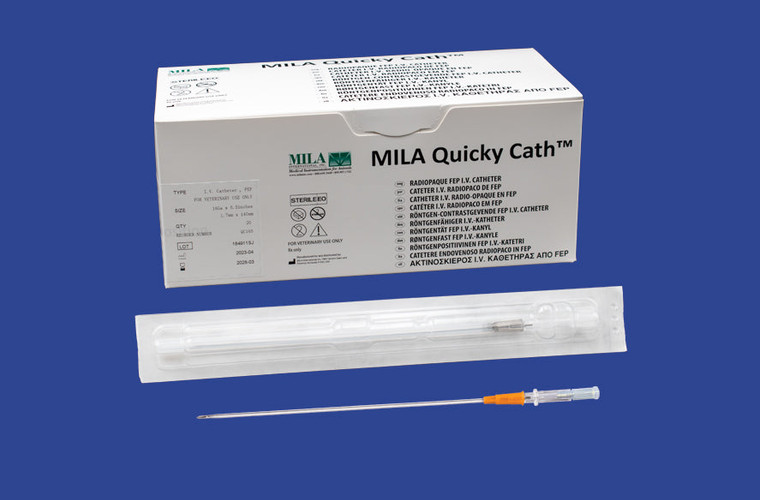 QuickyCath™ Short-Term IV Catheters - 16 Ga × 14cm (5.5in); Box of 20