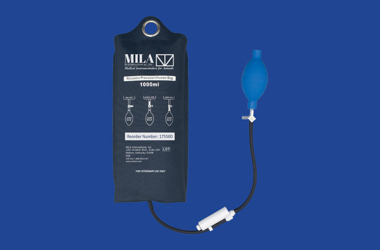 Pressure Infusor For 1000ml Fluid Bags - Cuff With Squeeze Bulb, Pressure Manometer And 3-Way Stopcock