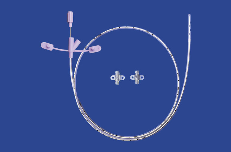 NG Plus Nasogastric Feeding Tube Plus With Flushing Stylet - 6Fr X 55cm (22in) - Weighted
