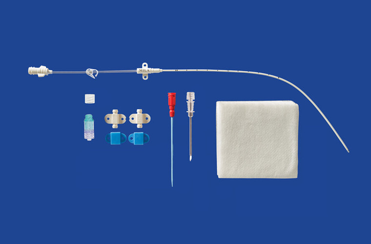 Long-Term Milacath™ (Bovine) Single Lumen CVC Kit, Guidewire Introduction - 12Ga (8Fr) X 20cm (8in)