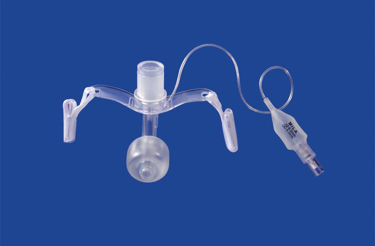 Small Animal Tracheostomy Tubes - 5.0mm ID × 44mm Length; Cuffed Spinning Connector