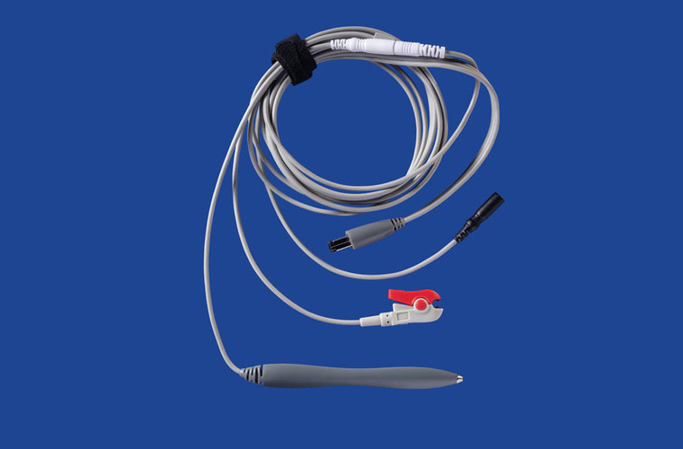 Nerve Location And Mapping Probe Cable With Crocodile Clip For Non-Adhesive Ground For Stimpod