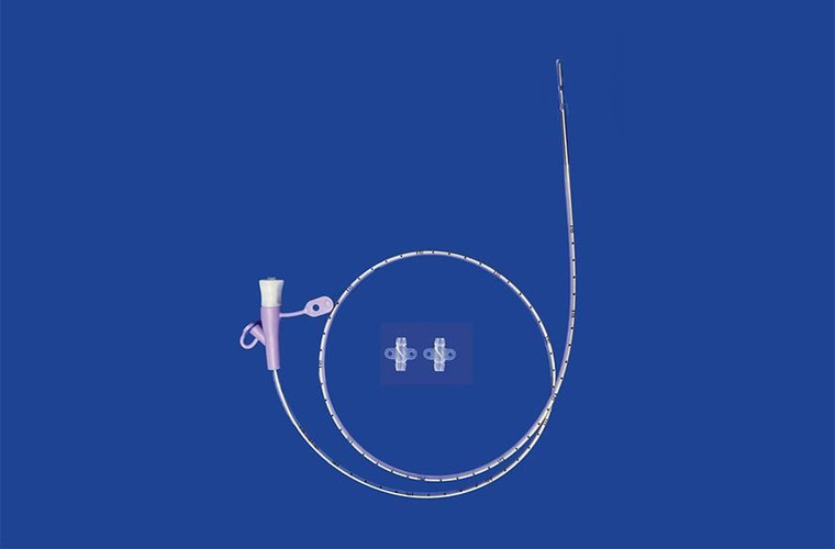 NG Plus Nasogastric Feeding Tubes with Flushing Stylet, Non-Weighted - 12Fr × 140cm (55in) (Non-Sterile)