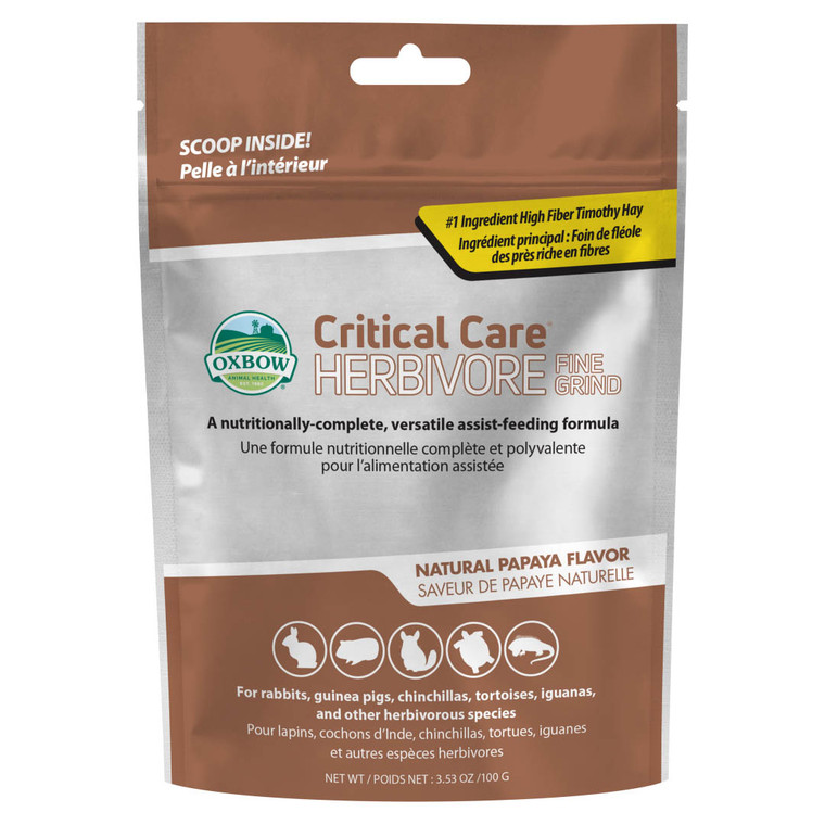 Critical Care® Herbivore - Fine Grind (Papaya) - 100g