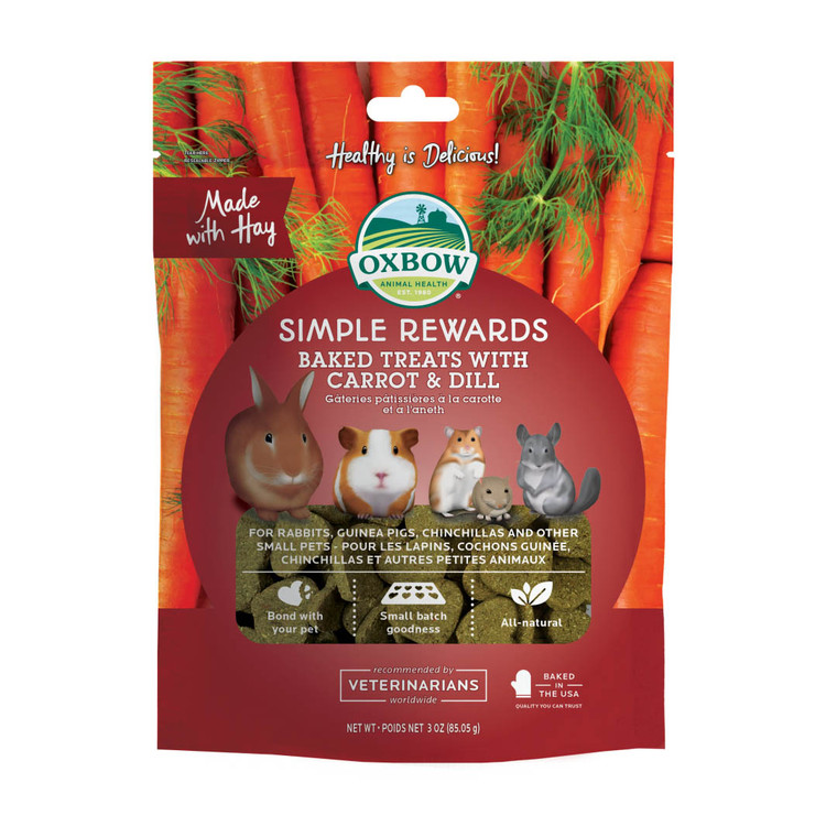 Simple Rewards Baked Treats - Carrot & Dill 85g