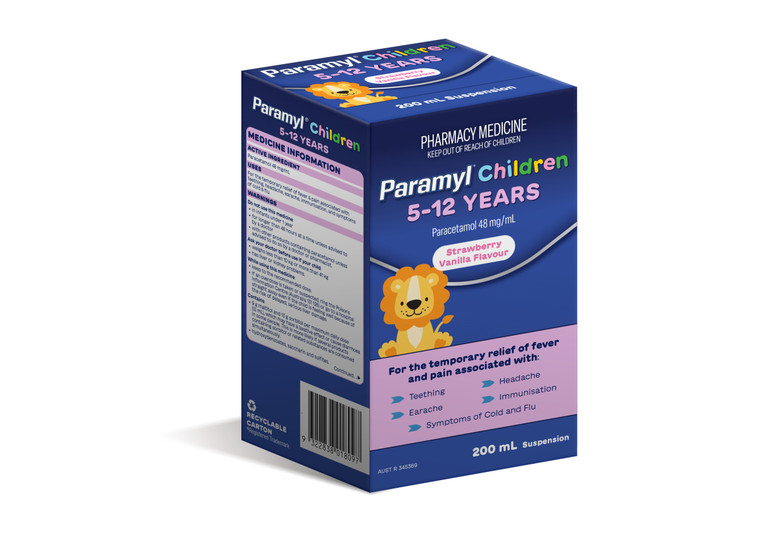 Paracetamol Oral Liquid 48mg/mL - 200mL Bottle