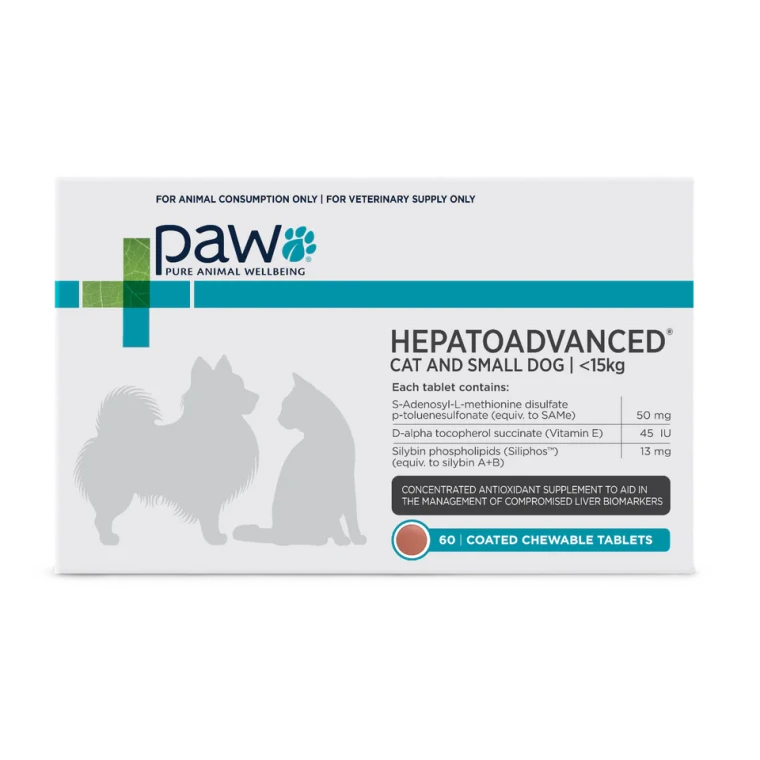 PAW HepatoAdvanced® for Small Dogs & Cats - 60 Chewable Tablets