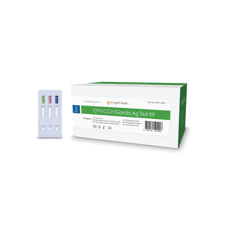 Anigen Rapid CPV Ag/CCV Ag/ Giardia Test (5 Tests)