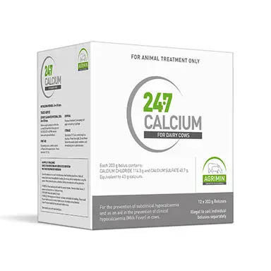 24•7 Calcium Boluses for Dairy Cows - 12s