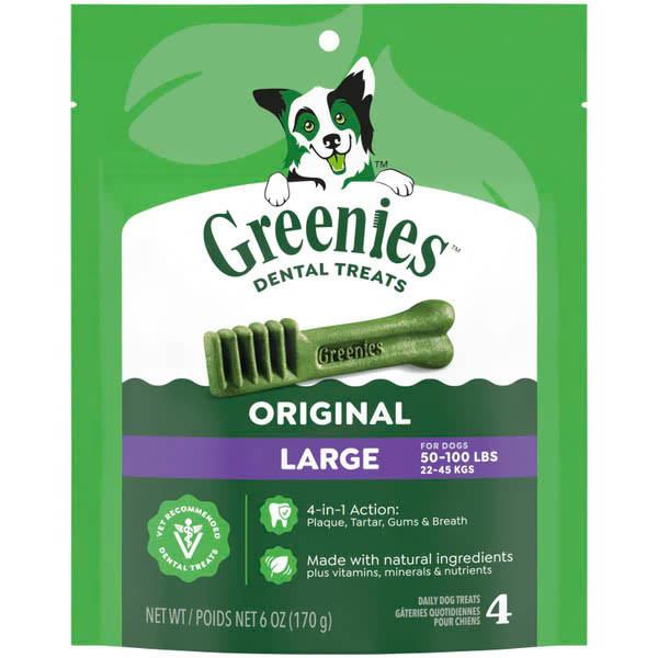 Greenies Original Large Dental Dog Treats 170g (4 Treats) 