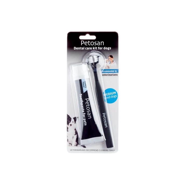 Petosan Dental Toothpaste/Brush Kit - Medium Dogs