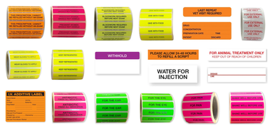 Warning Zebra Label Caution Labels - ZebraVet