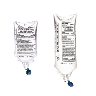 Baxter Intravenous Fluids - Saline with Glucose - ZebraVet