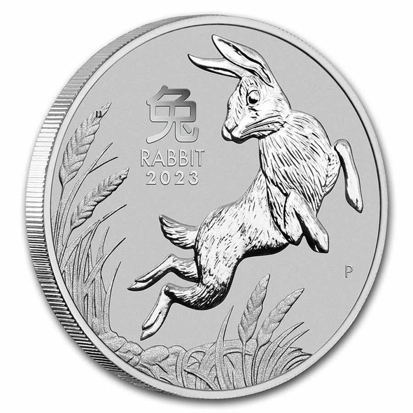 2023 1 oz Australia Platinum Lunar Rabbit BU - Series III