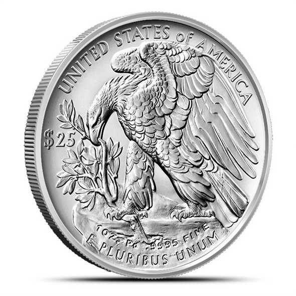 2020-W 1 oz Burnished Palladium Eagle (w/Box & COA)