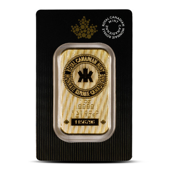 1 oz Gold Bar - Royal Canadian Mint - RCM (Carded)