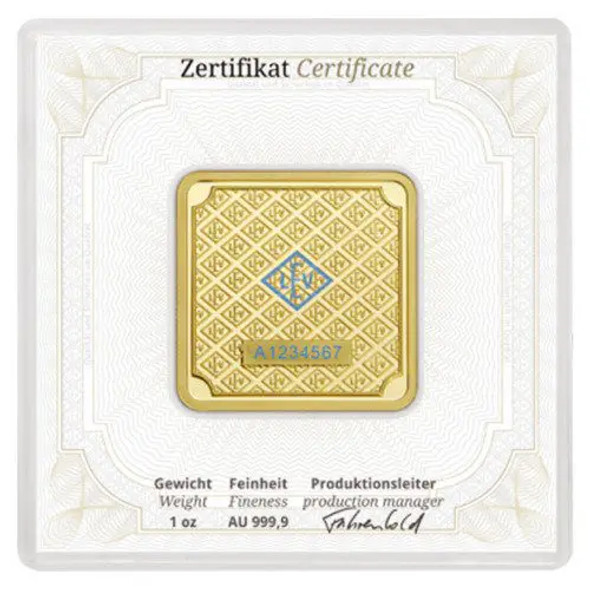 1 oz Gold Bar - Geiger (In Assay)