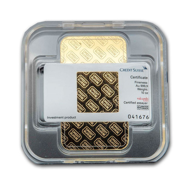10 oz Gold Bar - Credit Suisse