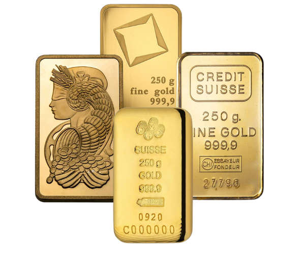 250 gram Gold Bar - Brand Varies