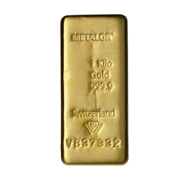 1 kilo Gold Bar - Metalor