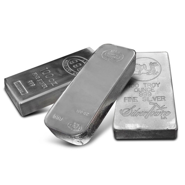 100 oz Silver Bar - Brand Varies