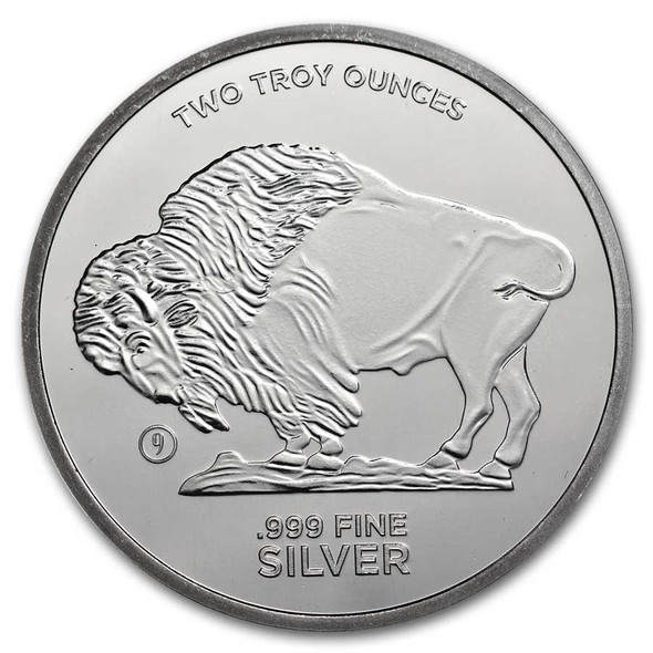 2 oz Silver Round - Buffalo Design