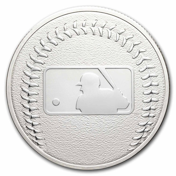 1 oz Official Major League Baseball Silver Round