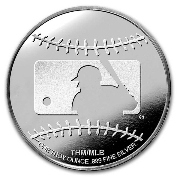 1 oz Official Major League Baseball Silver Round (Los Angeles Dodgers)