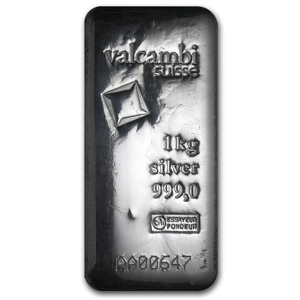 1 Kilo Silver Bar - Valcambi