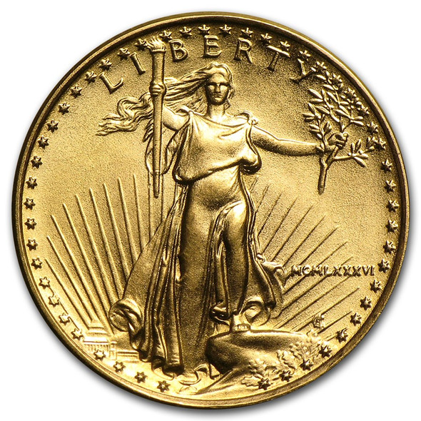 1986 1/10 oz Gold Eagle BU