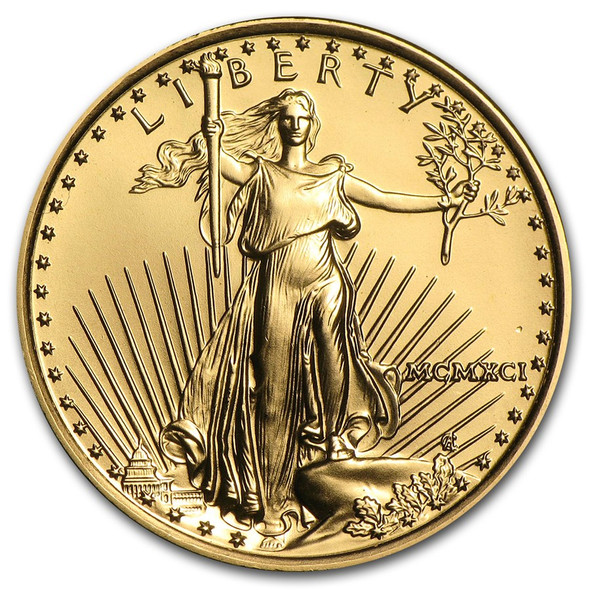 1991 1/4 oz Gold Eagle BU
