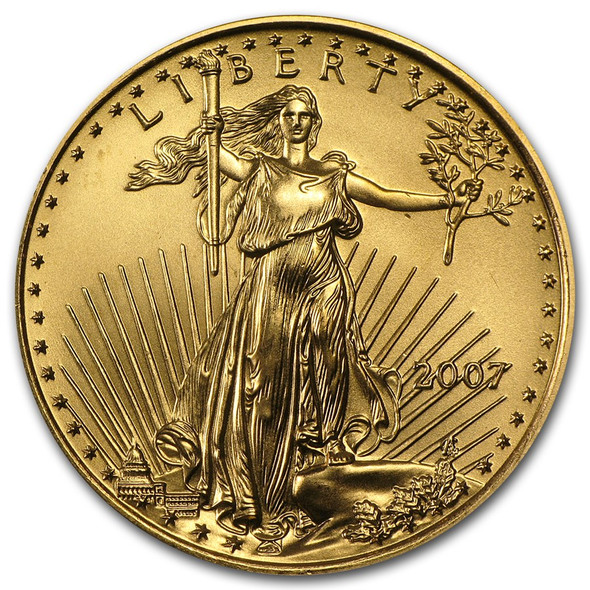 2007 1/2 oz Gold Eagle BU