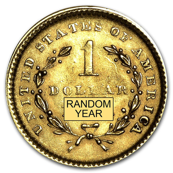 $1 Gold Liberty Type 1 AU