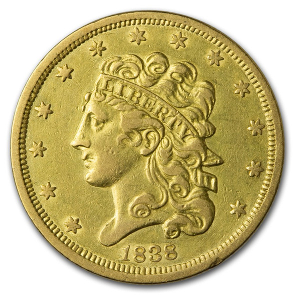 $5 Gold Classic Head Half Eagle XF