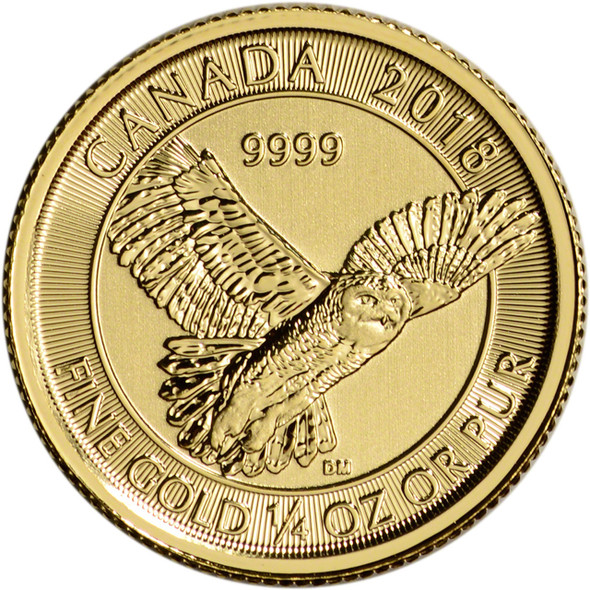 2018 1/4 oz Canadian Snowy Owl Coin