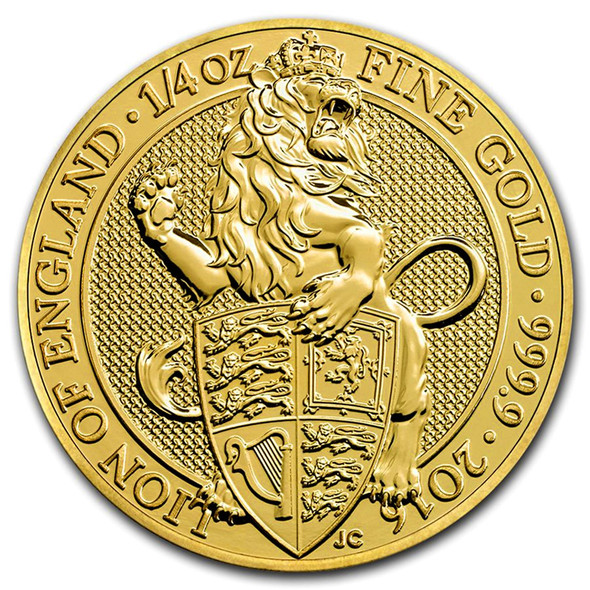 2016 1/4 oz Great Britain Queen's Beast Gold Coin-Lion