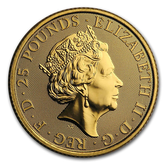 2020 1/4 oz Great Britain Queen's Beast Gold Coin-White Lion