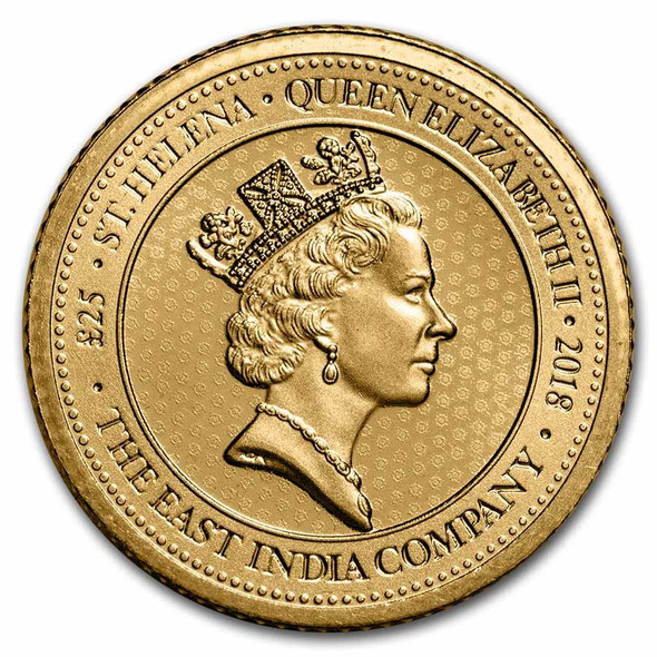 1/4 oz St. Helena Rose Crown Gold Coin