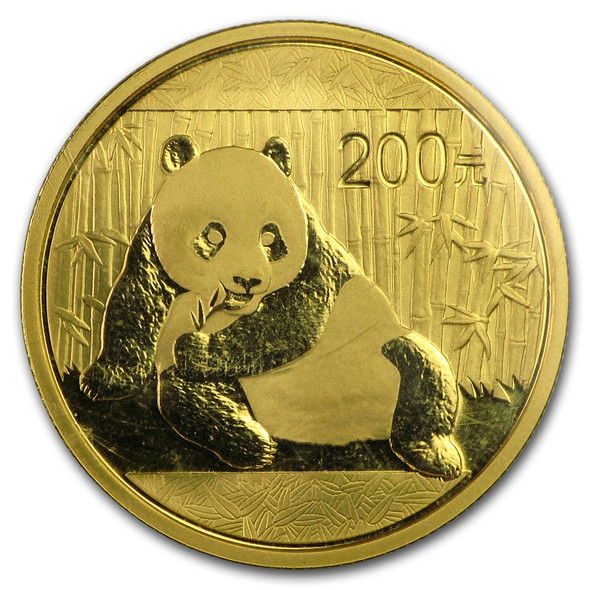 1/2 oz China Gold Panda BU-Sealed