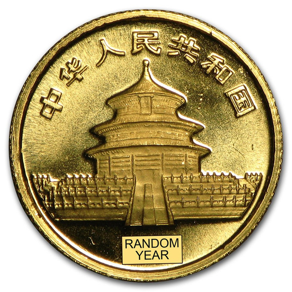 1/20 oz China Gold Panda BU-Unsealed 1/20 oz China Gold Panda BU-Unsealed