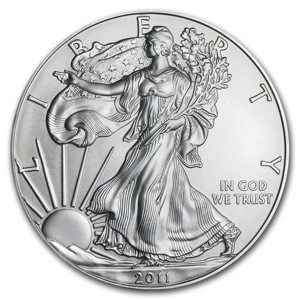 2011 1oz Silver Eagle 500 Coin-Monster Box BU