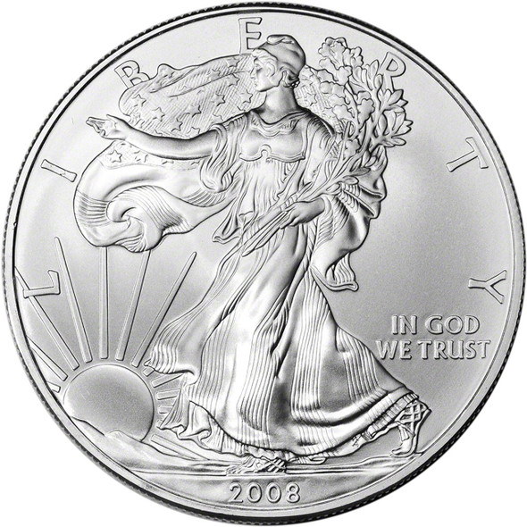 2008 1oz Silver Eagle 500 Coin-Monster Box BU